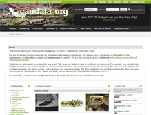 Tablet Screenshot of caudataculture.com